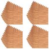 vidaXL Puzzle-&Uuml;bungsmatten 24 pcs Braun 8,64 ㎡ EVA-Schaum