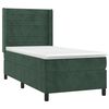 vidaXL Boxspringbett mit Matratze Dunkelgr&uuml;n 80x200 cm Samt
