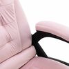 vidaXL Massage-B&uuml;rostuhl Rosa Samt