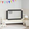 vidaXL Kleinkind-Bettschutzgitter Dunkelgrau 120x25 cm Stoff