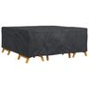 vidaXL M&ouml;belbezug Uni Schwarz 200 x 190 x 85 cm 210D