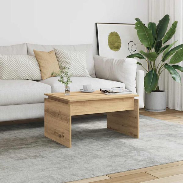 vidaXL Couchtisch Artisan-Eiche 68x50x38 cm Holzwerkstoff