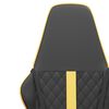 vidaXL Gaming-Stuhl Schwarz und Golden Kunstleder
