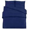 vidaXL Bettw&auml;sche-Set Marineblau 135x200 cm Leichte Mikrofaser