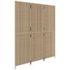 vidaXL Paravent 3-tlg. Beige Poly Rattan