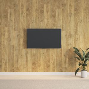 vidaXL Wandpaneele Holzoptik Braun PVC 2,06 m&sup2;