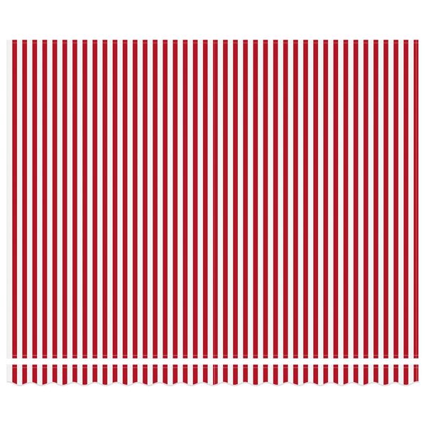 vidaXL Einziehbare Markise Rot und Wei&szlig; 400 x 300 cm