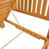 vidaXL Sonnenliege Braun 200 x 57 x 75cm Massivholz Akazie