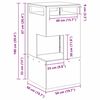 vidaXL Feuerstelle Braun 50 x 50 x 100 cm Stahl