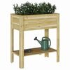vidaXL Hoher Pflanzer mit Regal Braun 85,5 x 46,5 x 96 cm