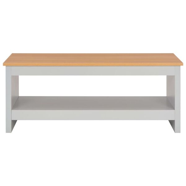vidaXL Couchtisch Grau 105x47x42 cm