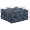 vidaXL Modulares Sofa 2 pcs Indigo Druck 140 x 70 x 36 cm Stoff