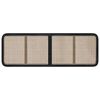 vidaXL Kopfteil mit Kopfteil Schwarz 160 x 55 x 3 cm Rattan
