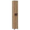 vidaXL Badezimmerm&ouml;bel-Set mit Regal 4 pcs Artisan-Eiche Holzwerkstoff