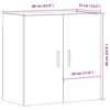 vidaXL Wandschrank Altholz-Optik 60x31x60 cm Holzwerkstoff