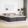 vidaXL Aufbewahrungsbett mit Matratze Grau 200 x 200 cm Kunstleder