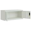 vidaXL Aktenschrank Hellgrau 90x40x180 cm Stahl