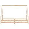 vidaXL Kinderbett 90x200 cm Massivholz Kiefer