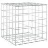 vidaXL Gabione mit 3,5 mm Draht und 10x10 cm Maschen 50x50x50 cm
