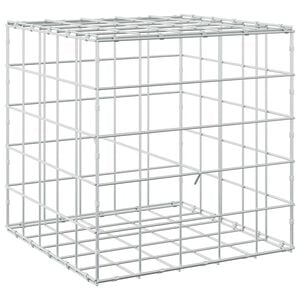 vidaXL Gabione mit 3,5 mm Draht und 10x10 cm Maschen 50x50x50 cm