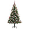 vidaXL K&uuml;nstlicher schwenkbarer Weihnachtsbaum mit flockigem Schnee