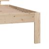 vidaXL Massivholzbett 75x190 cm