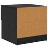 vidaXL Bettschrank 2 pcs Schwarz Eichen-Optik 40 x 39 x 40 cm