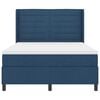 vidaXL LED Boxspringbett mit Matratze Blau 140 x 190 cm Stoff