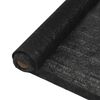 vidaXL Sichtschutznetz HDPE 1,5x50 m Schwarz 150 g/m&sup2;