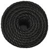 vidaXL Arbeitsseil Schwarz 10 mm 250 m Polypropylen