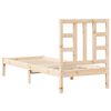 vidaXL Massivholzbett 75x190 cm
