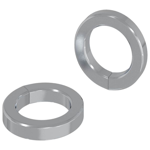 vidaXL Federunterlage 2 pcs Wei&szlig; 13 x 1 mm Eisen