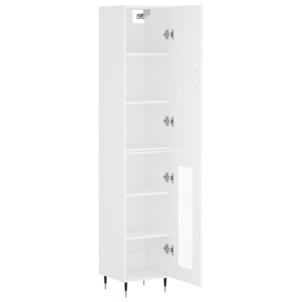 vidaXL Highboard Wei&szlig; 34,5x34x180 cm Holzwerkstoff