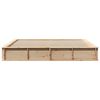 vidaXL Bettrahmen Braun 180 x 200 cm Massives Kiefernholz