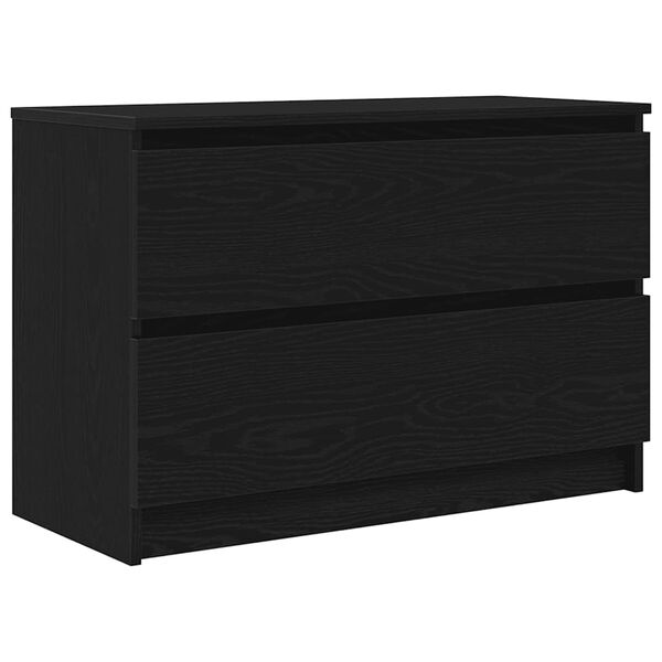 vidaXL TV-Schrank Schwarz 80x35x54 cm Holzwerkstoff