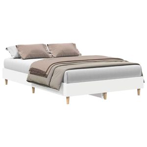 vidaXL Bettgestell ohne Matratze Wei&szlig; 120x190 cm Holzwerkstoff