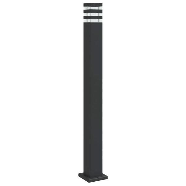 vidaXL Wegeleuchte Schwarz 110 cm Aluminium