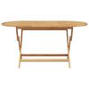 vidaXL Garten Essgruppe 5 pcs Braun Massivholz Teak