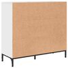 vidaXL Sideboard Hochglanz Wei&szlig; 89,5 x 33 x 82 cm Holzwerkstoff
