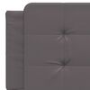 vidaXL Bett mit Matratze "Zadar" Grau 160x200 cm Kunstleder