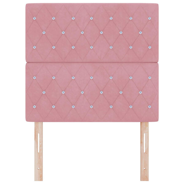 vidaXL Kopfteil mit Kopfteil Rosa 90 cm Kunstleder