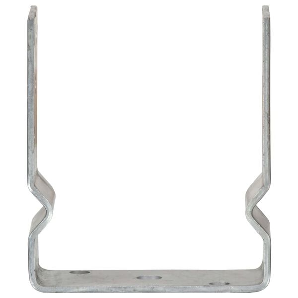 vidaXL Pfostentr&auml;ger 12 Stk. Silbern 12x6x15 cm Verzinkter Stahl