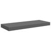 vidaXL Schweberegale 4 Stk. Hochglanz-Grau 60x23,5x3,8 cm MDF