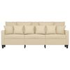 vidaXL 3-Sitzer-Sofa Creme 180 cm Stoff