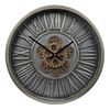 Gifts Amsterdam Radar-Wanduhr Hamburg S Stahl Schwarz 46 cm