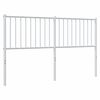 vidaXL Ersatz-Kopfteil Metall Wei&szlig; 160 cm