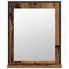 vidaXL Badezimmerm&ouml;bel-Set Wandmontiert 2 pcs Braun Holzwerkstoff