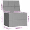 vidaXL Garden-Auflagenbox Braun 150x100x100 cm Poly Rattan