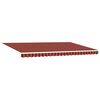 vidaXL Einziehbare Markise mit Orange und Braun 500 x 350 cm Stoff