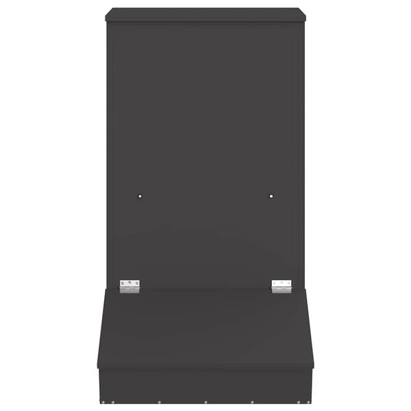 vidaXL Schweinfutterspender Schwarz 82 x 51 x 91,5 cm